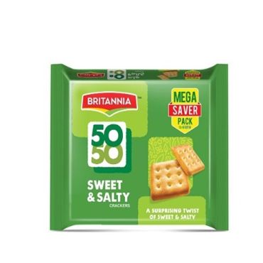 Britannia 50-50 Sweet And Salty 12 x 71Gm, 6 Pieces Per Carton
